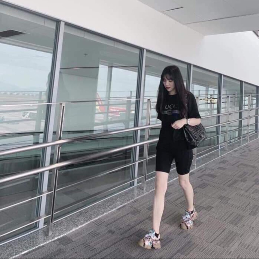 Quần legging lửng lỡ ngố trên gối cạp cao nâng mông siêu hót chất cottong đẹp dầy dặn co giãn 4 chiều