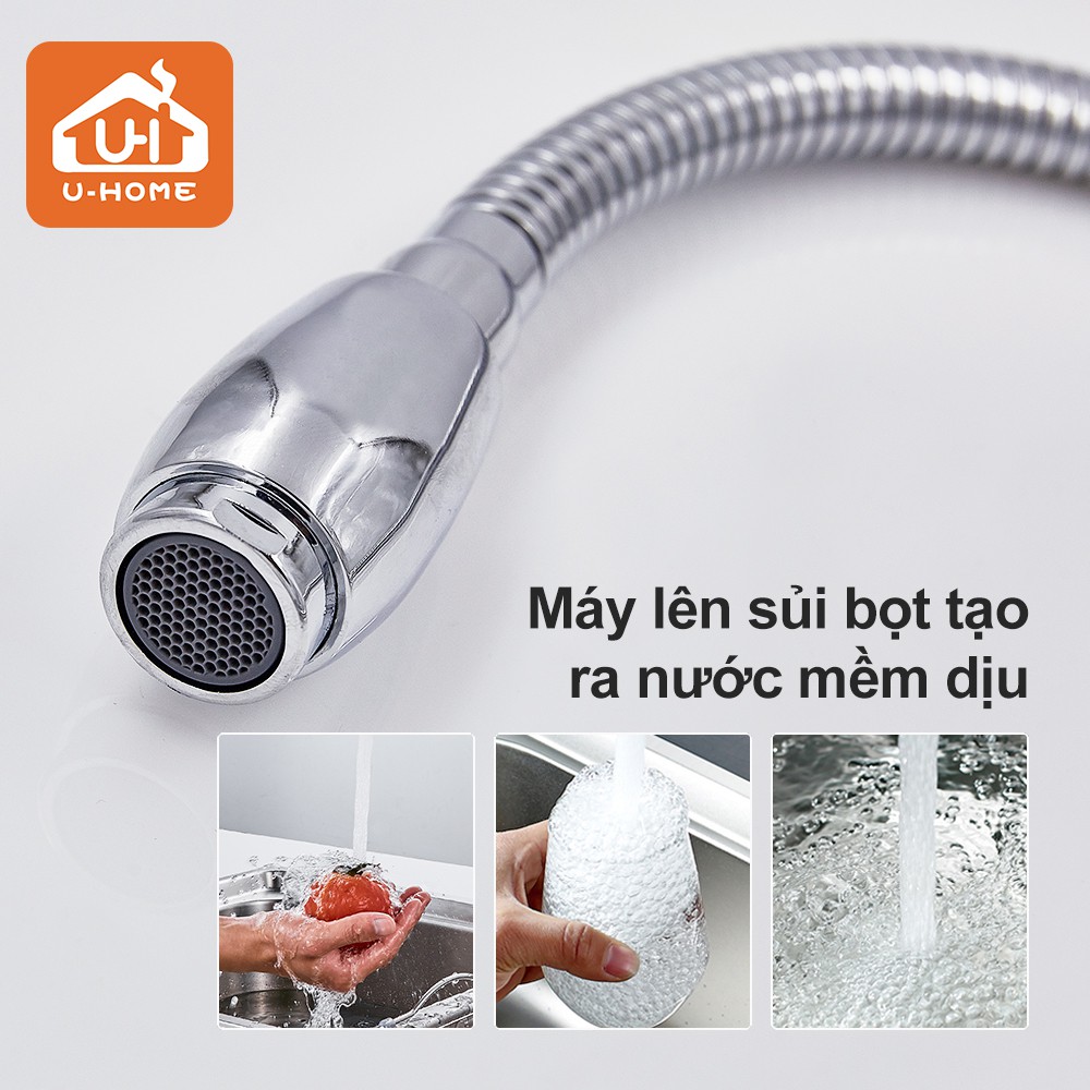 U-HOME Vòi nước nhà bếp Vòi rửa chén Hợp kim kẽm, cần lò xo U-209