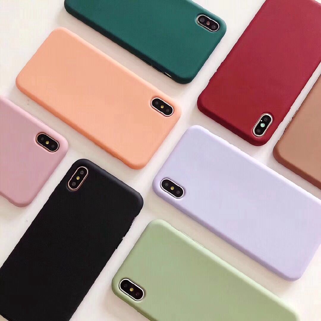Ốp lưng mặt nhám nhiều màu lựa chọn cho iPhone 6 6s 7 8 6+/7+/8+ X XS XR XSMAX 11 12 13 Pro Promax