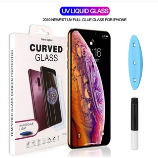 Kính cường lực UV Cho iPhone 11 Pro Max/ Xs Max Full keo màn hình ( Trong suốt )
