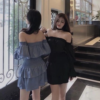 Sẵn/ order váy bẹt vai, váy trễ vai cúc trước - nhiều mẫu
