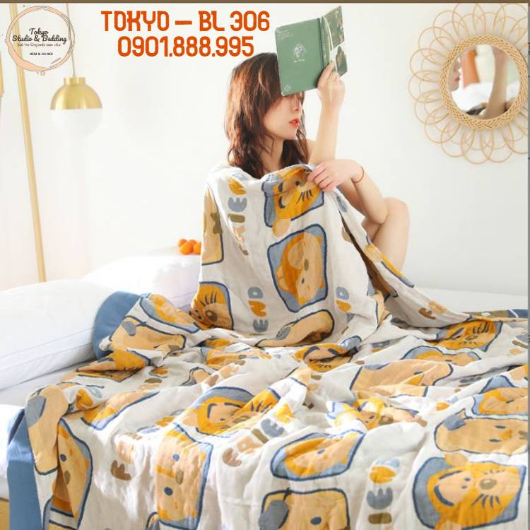 S68_Chăn Xô Organic Cotton Dòng Cao Cấp