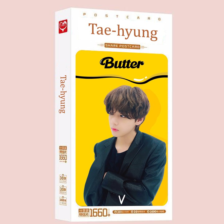 Hộp ảnh postcard BTS Butter và các thành viên