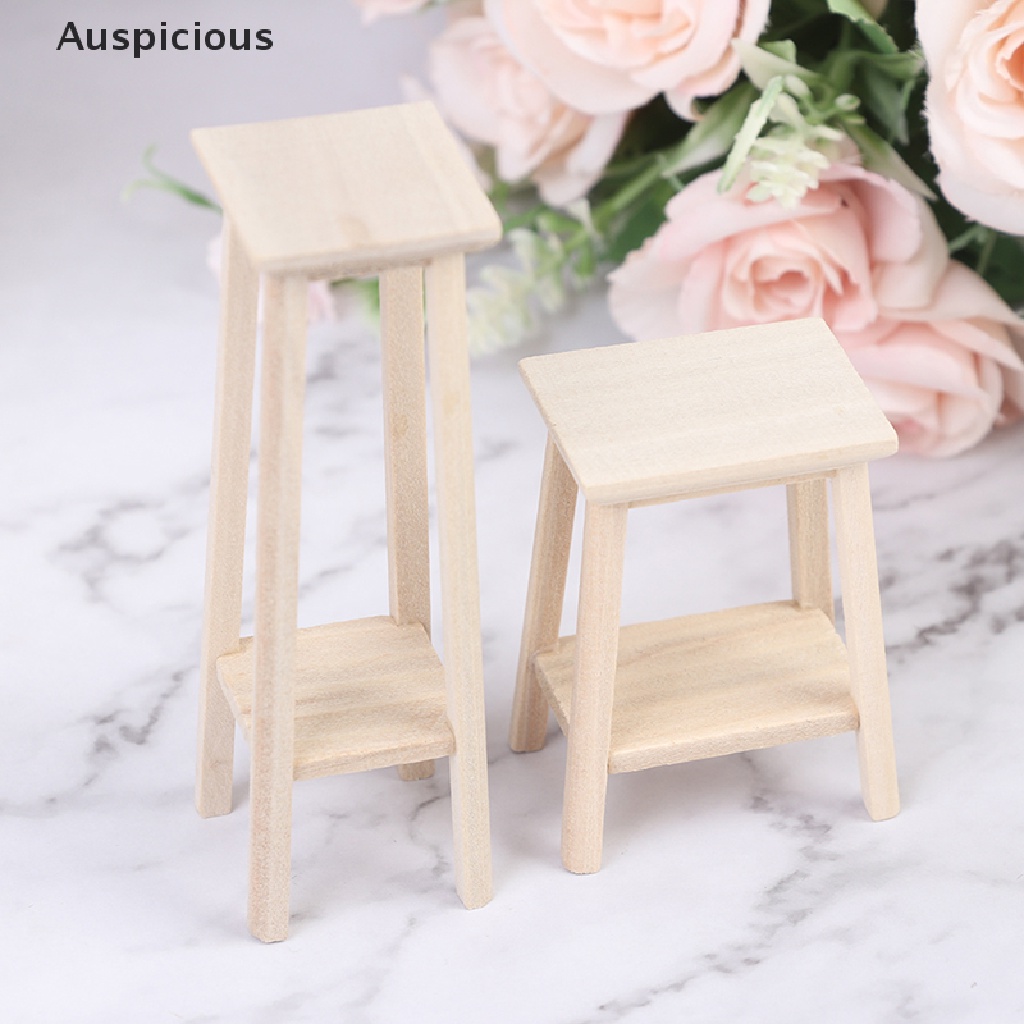 Mô Hình Ghế Gỗ Mini Tỉ Lệ 1: 12 Trang Trí Nhà Búp Bê