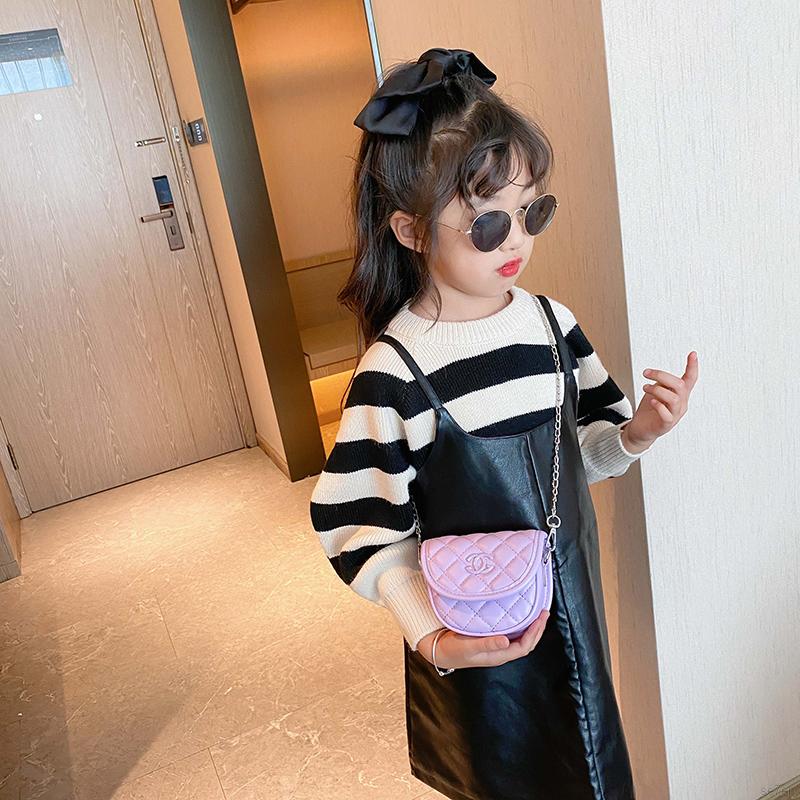 Se7en Children Cute Hasp Design Cross-body Handbag Fashion Girls Kids MIni Shoulder Messenger Bag For 2-7Y