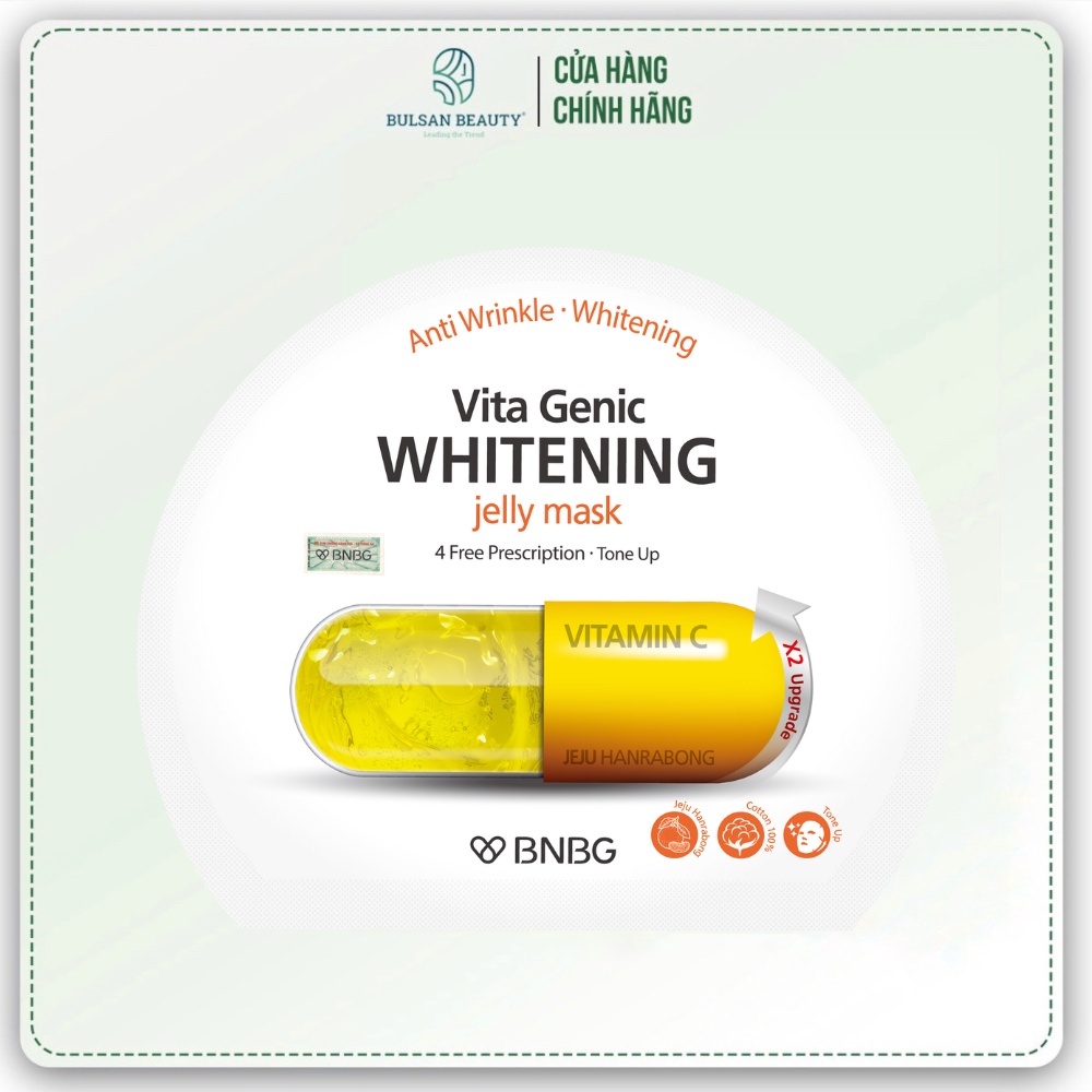 Mặt nạ dưỡng sáng da BNBG Vita Genic Whitening Jelly Mask 30ml Bulsan Beauty