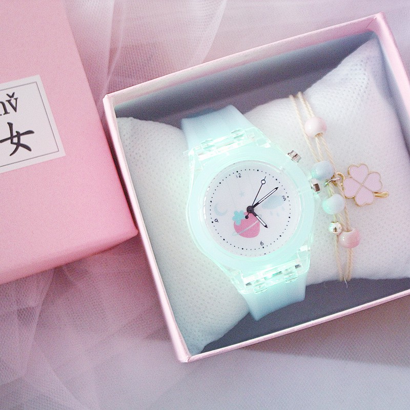 Đồng hồ điện tử cho trẻ em dây cao su đèn nhiều màu cao cấp | BigBuy360 - bigbuy360.vn