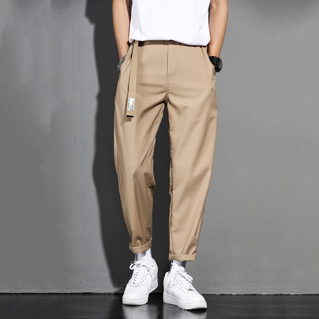 Quần Baggy Nam Kiểu Quần Tây Âu Chinos Trơn JOGGER NAM 9000066