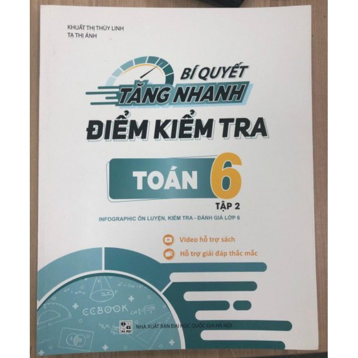 Sách - Bí quyết tăng nhanh điểm kiểm tra toán 6 tập 2