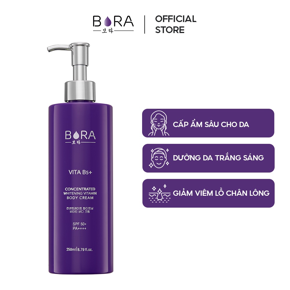 Kem Dưỡng Trắng Toàn Thân BORA VITAMIN BODY CREAM Chai 250ml