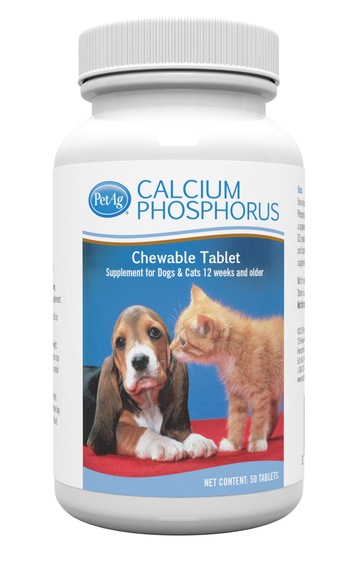 [Siêu Hot] 1 Viên Canxi Cho Chó Mèo PetAg Calcium Phosphorus Chewable Tablet chó mang thai, chó con