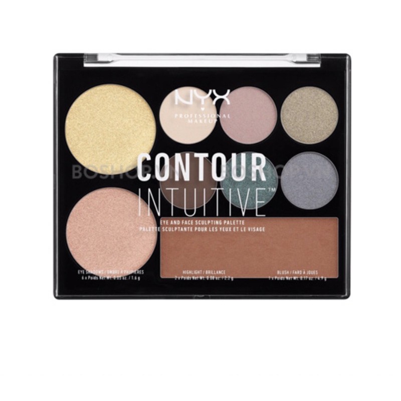 [Bill Mỹ] Bảng Phấn Mắt Tạo Khối NYX Contour Intuitive CIP05 Smoke & Pearls