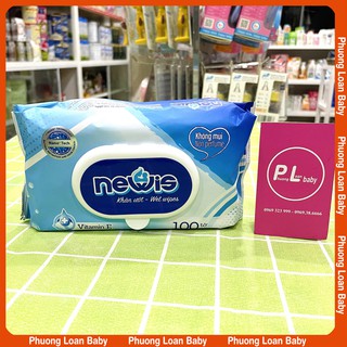 Khăn ướt Newis không mùi 100 tờ