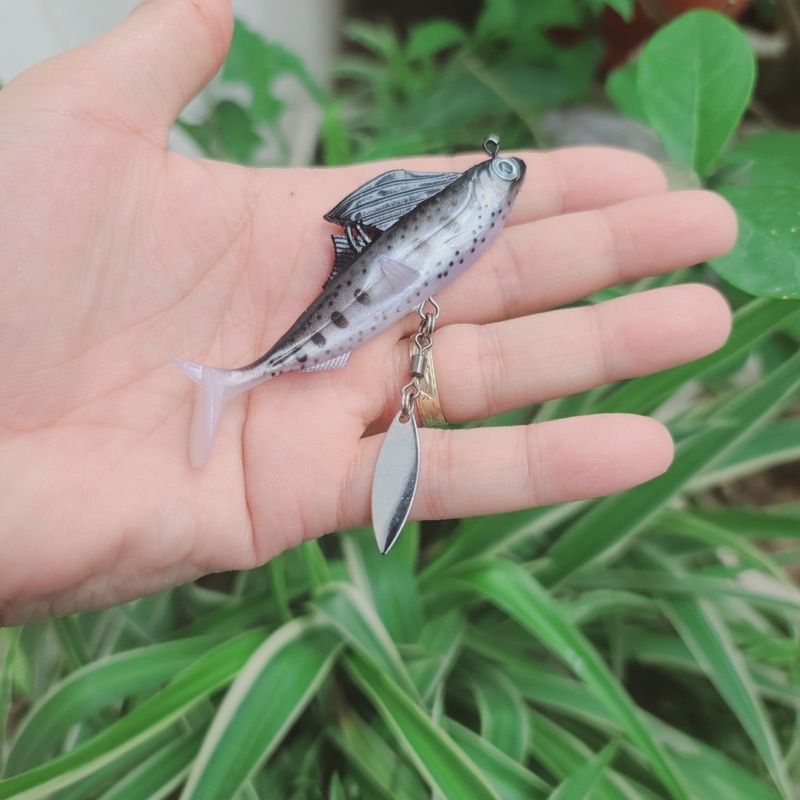 Cá Bống mềm chuyên măng,chẽm,Nhồng,Lóc... có gắn lưỡi 8,5cm_12g