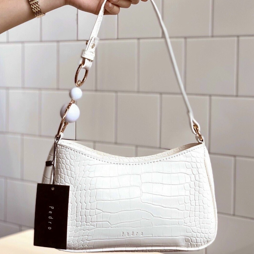 Túi kẹp nách nối bi , Túi xách nữ da mềm siêu xinh mã P01 Pink Shop | BigBuy360 - bigbuy360.vn