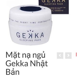 Mặt nạ ngủ Gekka Sleeping Pack Auth Nhật