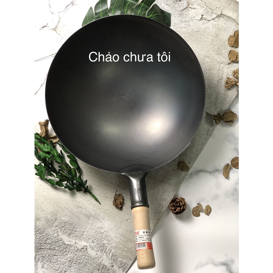 Chảo Thép Đen Chống Dính Tự Nhiên Dùng Gia Đình Size 32cm và 34cm