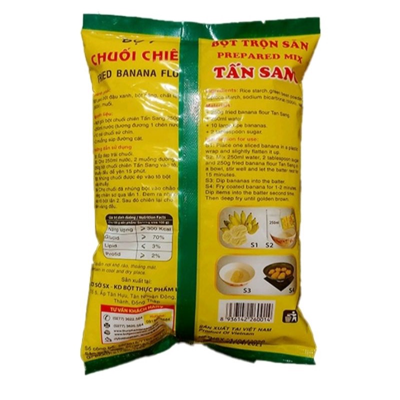 BỘT CHUỐI CHIÊN TRỘN SẴN 250g