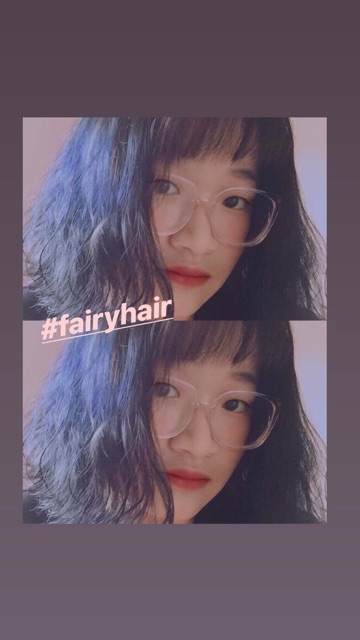 Thuốc nhuộm tóc màu XANH DƯƠNG ĐEN KHÓI (kèm trợ dưỡng và găng tay) | BigBuy360 - bigbuy360.vn