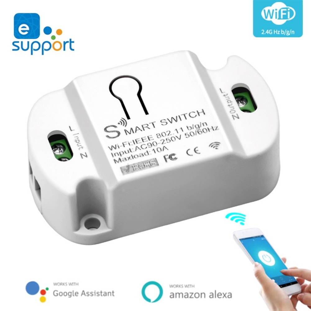 Công tắc wifi thông minh Ewelink DRAGON RANEE hỗ trợ công tắc cơ và điều khiển từ xa ewelink Basic mini qusl