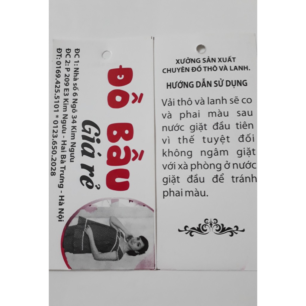 Váy lanh bầu size nhỏ