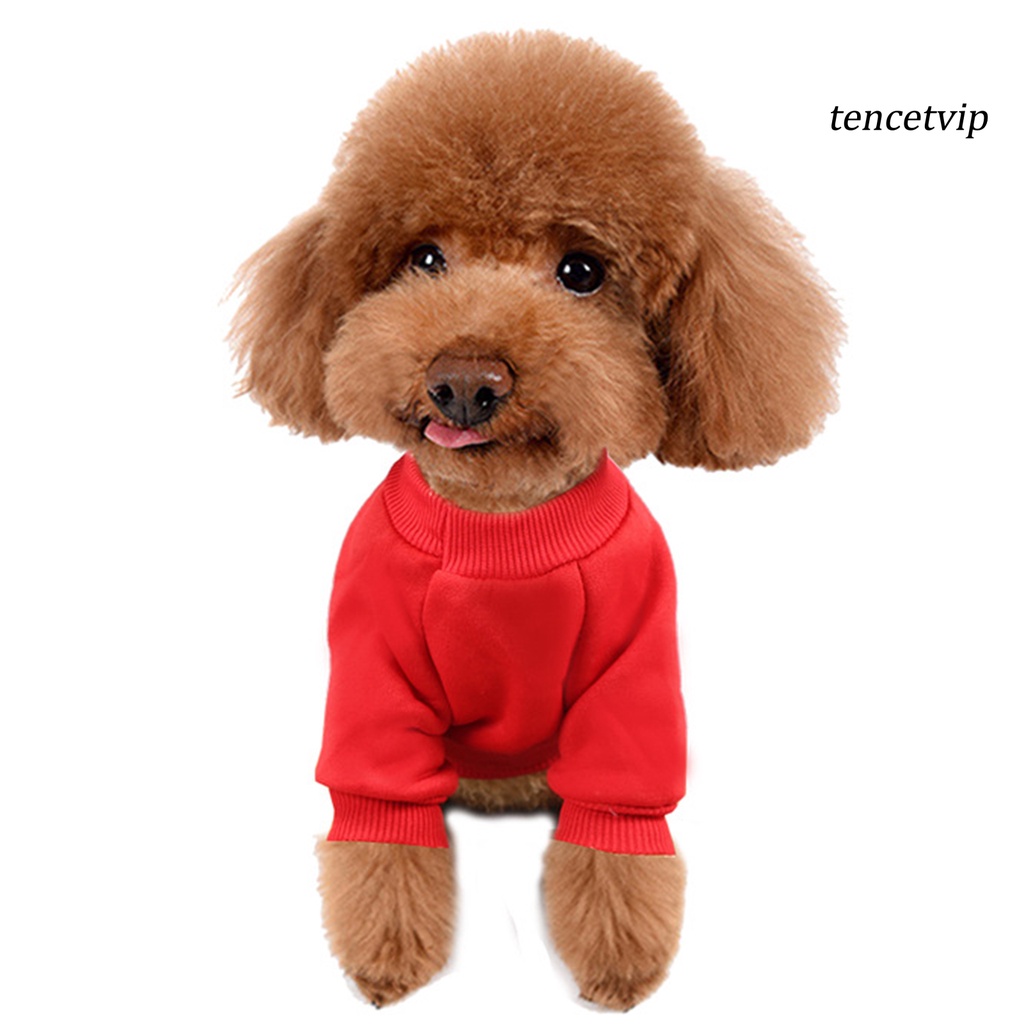 Áo sweater giữ ấm mùa đông in họa tiết hoạt hình phối tua rua cho cún cưng