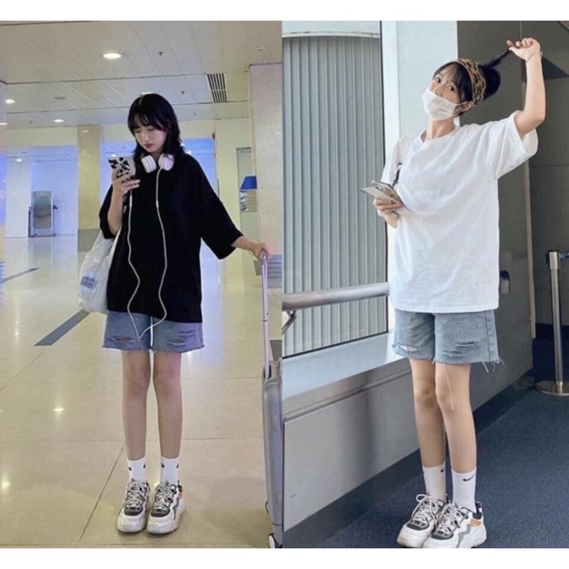 [Bigsize 30-35] Quần Jean Ngố Xanh Nhạt Rách 2-1, Lưng siêu Cao Không Co Giãn