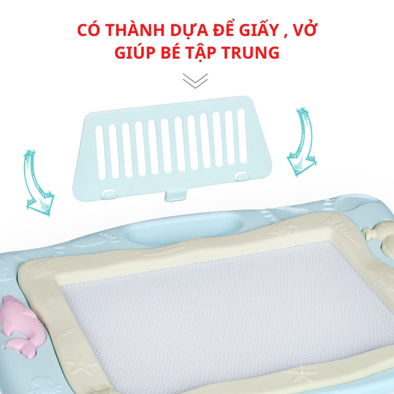 Bảng Vẽ Tự Xóa Thông Minh Có Chân Đế Như Bàn Học Tập Viết Tập Vẽ Cho Bé Hamiha-ĐC05