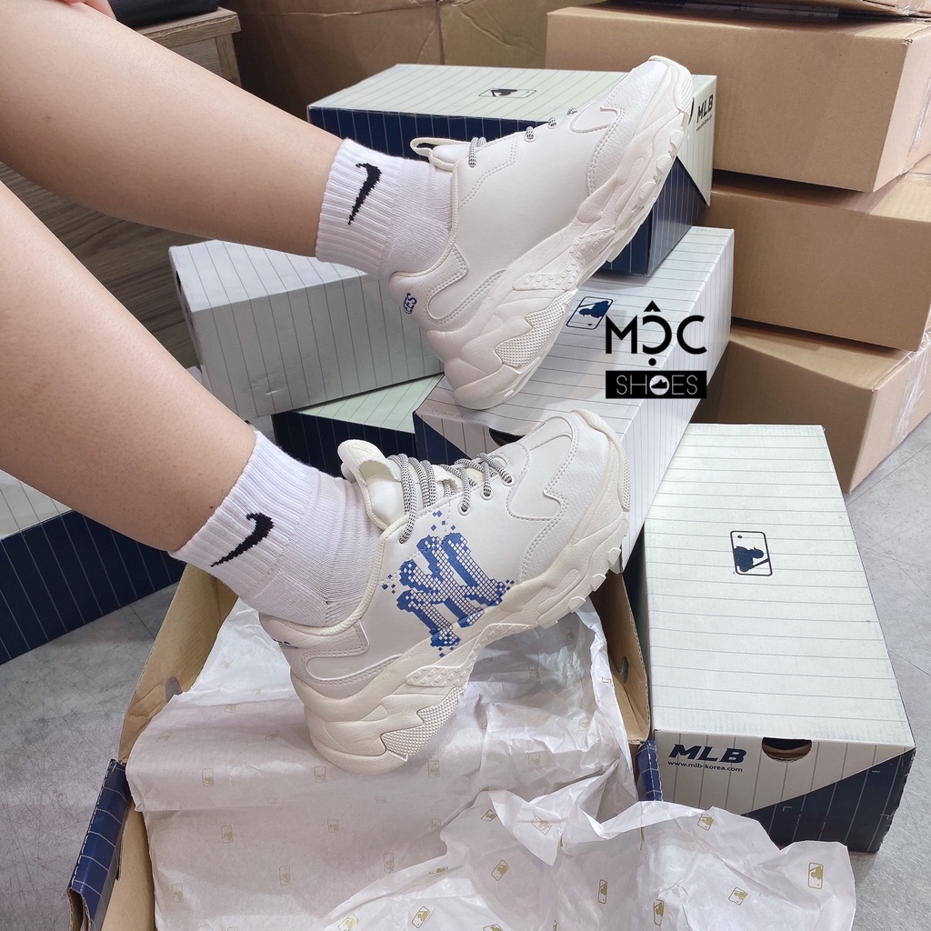 [CHÍNH HÃNG] Giày thể thao Sneaker MLB Big Ball Chunky - New York 3D - Xanh Blue - Season 2022