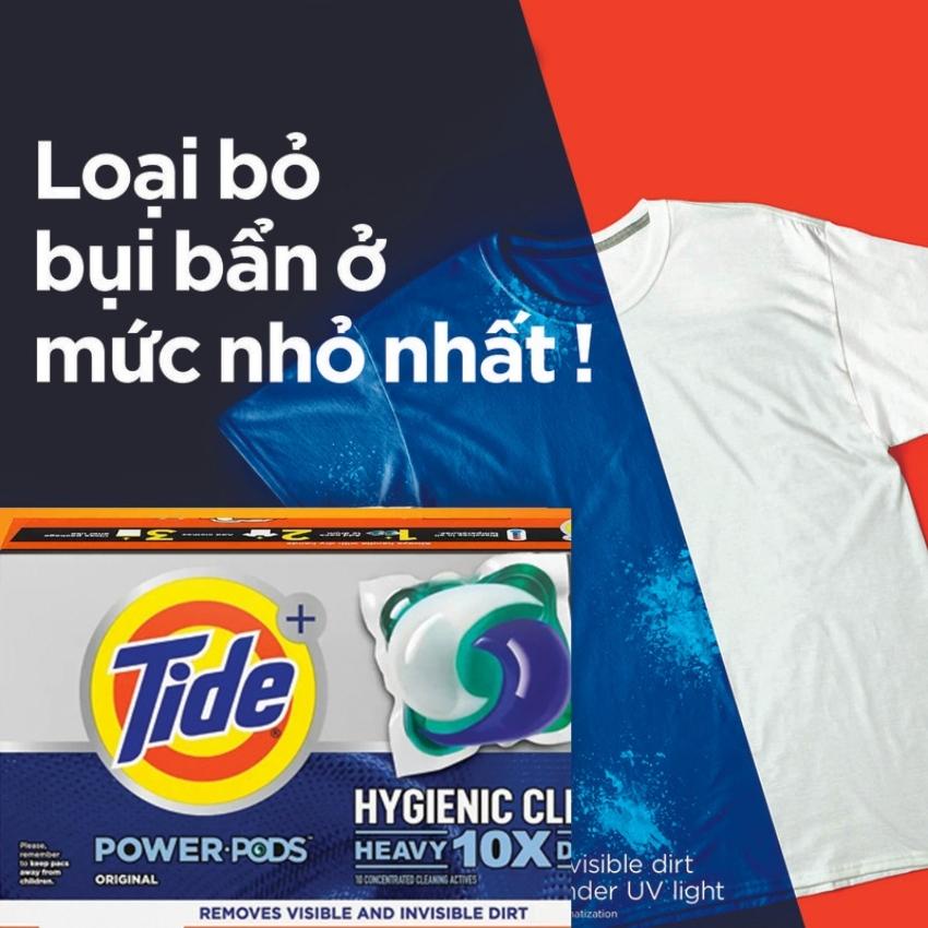 Viên giặt xả Tide Pods Ultra Oxi 4 in 1 của Mỹ đánh bay mọi vết bẩn và khử mùi ẩm mốc Túi 26 viên có tác lẻ FAMACOCO