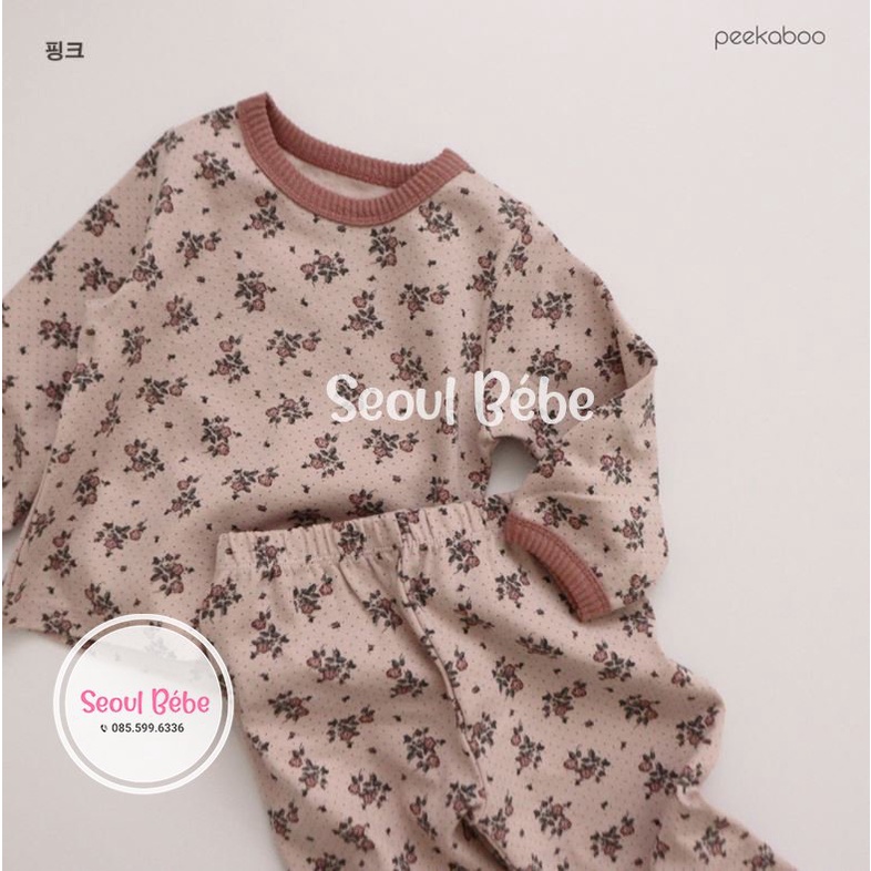 Bộ Madeleine (jumpsuit/rời) cho bé bst mới nhất Peekaboo made in Korea