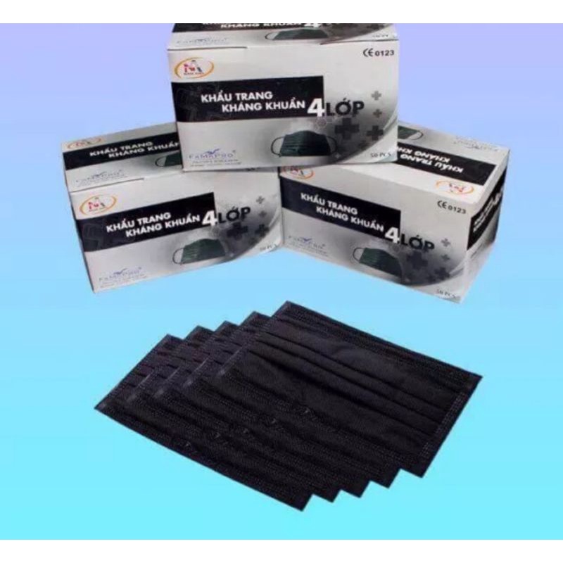 {Hộp 50 cái} Khẩu trang y tế 4 lớp Famapro. Chính hãng Nam Anh, Phong Cách Hàn Quốc( có chứng từ Y Tế}
