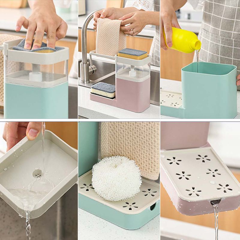 Hộp đựng nước rửa chén có giá treo tiện lợi