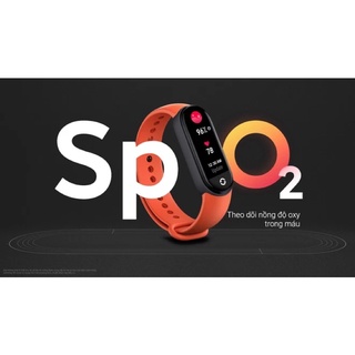 Vòng đeo tay Xiaomi Mi Band 6 CHÍNH HÃNG Màu Đen có đầy đủ Tiếng Việt (2h bằng Now,Grab)