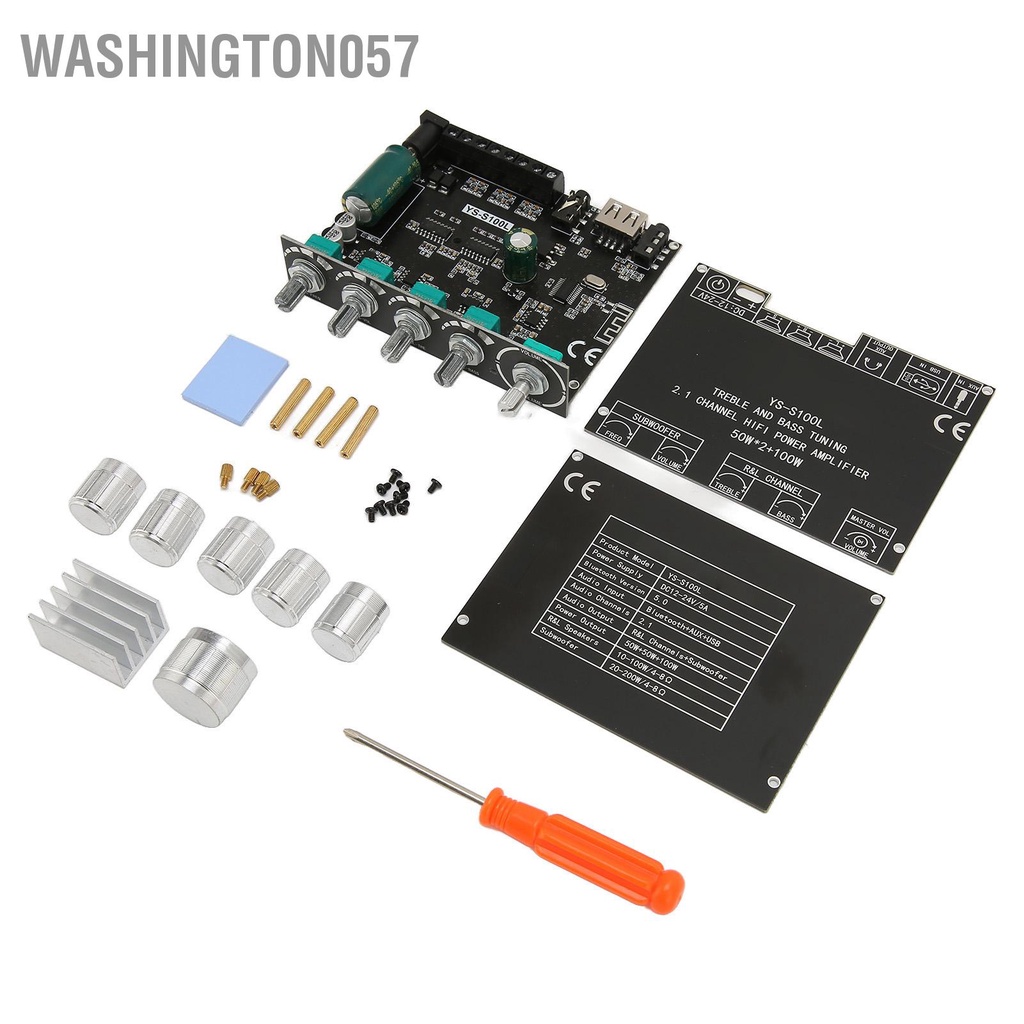 Có thể bán buôn Bảng mạch khuếch đại Bluetooth 2.1 Kênh 50W 100W Mô-đun loa siêu trầm không dây với điều khiển âm bổng 12‑24V Washington057 Hàng giao ngay
