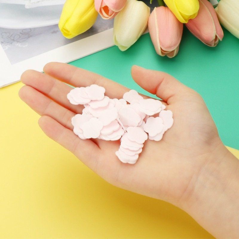 Sỉ 10 Xà phòng giấy hình cánh hoa dùng 1 lần tiện lợi