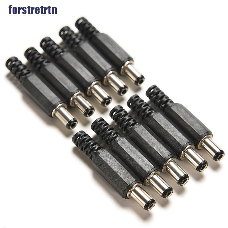 Bộ 10 đầu nối phích cắm DC 2.1mm / 5.5mm tiện lợi | BigBuy360 - bigbuy360.vn
