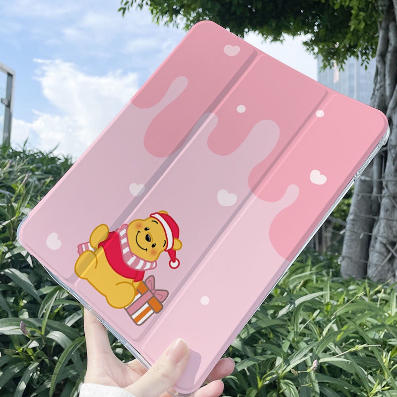 Bao Da Máy Tính Bảng Chống Sốc Hình Gấu Dễ Thương Có Ngăn Đựng Bút Cho Ipad 5/6/7/8/9th Gen Air 1/2/3/4 Mini 4/5/6 Pro 10.5'' 11'' 12.9'' 2018 2020 Mini 6