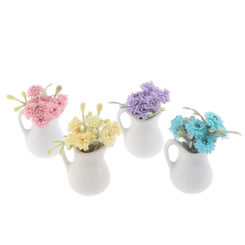 Chậu Hoa Giả Tỉ Lệ 1: 12 Dùng Trang Trí