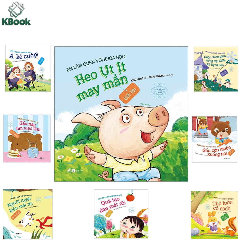 Sách - Em làm quen với khoa học (Bộ lẻ 8 cuốn)