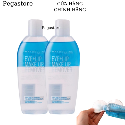 Nước tẩy trang mắt môi MAYBELLINE Make Up Remover Eye Lip 150ml - dung dịch tẩy trang chuyên dụng