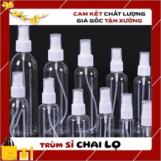 Chai Xịt Phun Sương ❤ Chai nhựa pet xịt phun sương 20ml,30ml, chai lọ chiết nước hoa , trum si chai lo