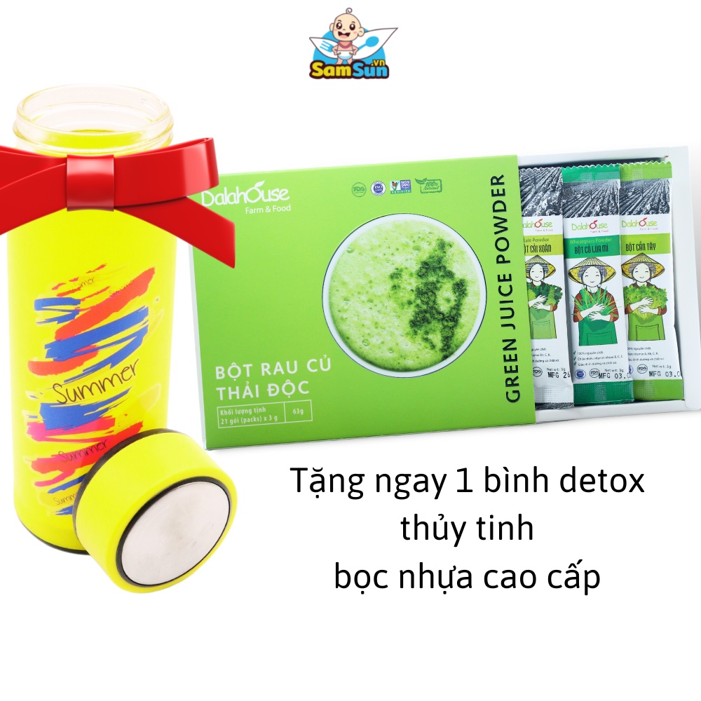 Bột rau củ thải độc Dalahouse sấy lạnh nguyên chất