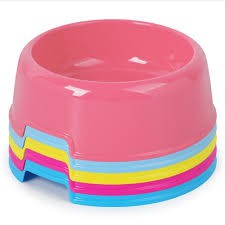 Bát Ăn Nhựa Đơn Cho Chó Mèo - 3 size