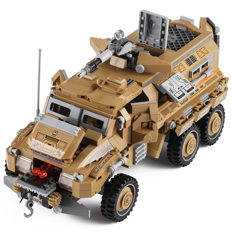 Đồ chơi Lắp ráp xe Humvee quân sự, Enlighten Humvee Car 22014 Xếp hình thông minh, Ghép hình trí tuệ