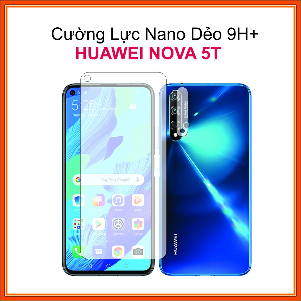 Cường lực Huawei Nova 5T Cường lực Nano Dẻo 9H+