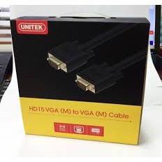 Cáp Vga UNITEK 10m (YC 506G)- Chính Hãng 100%, Bảo Hành 18 Tháng - 1 Đổi 1- FULL BOX