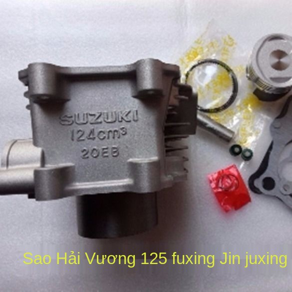 Xi lanh xe tay ga Haojue Neptune 125 Fuxing Gold Giant Star Blue Cylinder Block, Piston Ring