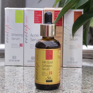 Serum dưỡng da chống lão hoá ECOTOP 24K Gold Collagen Serum 50ml
