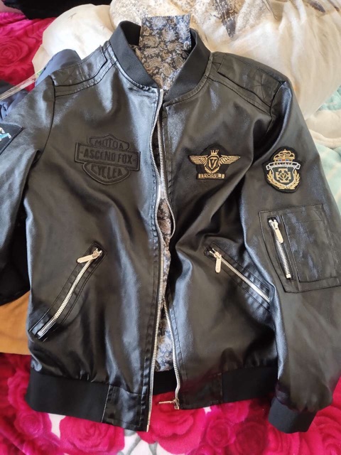 Áo khoác da nam Biker jacket 50-110kg